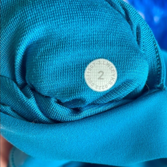 Lululemon Wunder Train High-Rise Tight 25” w Pockets Leggings Sz 2 Hawaiian Blue - Picture 3 of 6